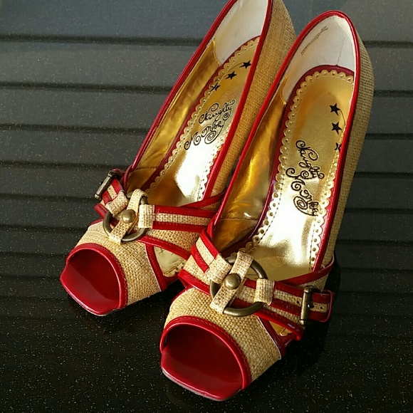 naughty monkey Shoes - Naughty Monkey Open Toe Heels